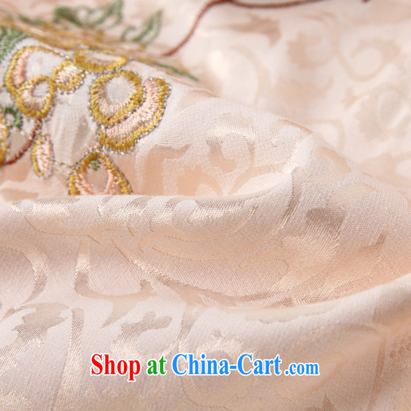 Feng Yi cotton trim 2015 new stylish improved cheongsam dress daily video thin beauty short cheongsam dress, 1122 518 B apricot . XXL, Feng Yi cotton ornaments, online shopping