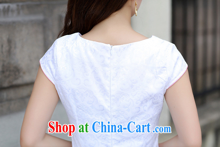 Poet, summer 2015 new female beauty graphics thin elegant daily retro improved short-sleeve cheongsam dress dress dress blue L pictures, price, brand platters! Elections are good character, the national distribution, so why buy now enjoy more preferential! Health
