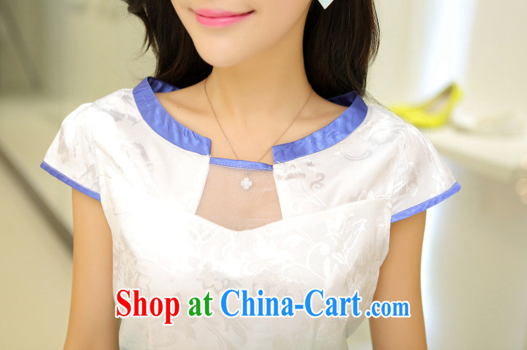 Jacob poet 2015 summer trade new high-end stamp cheongsam beauty graphics thin noble short-sleeve dress Women's dress code children with purple XL pictures, price, brand platters! Elections are good character, the national distribution, so why buy now enjoy more preferential! Health
