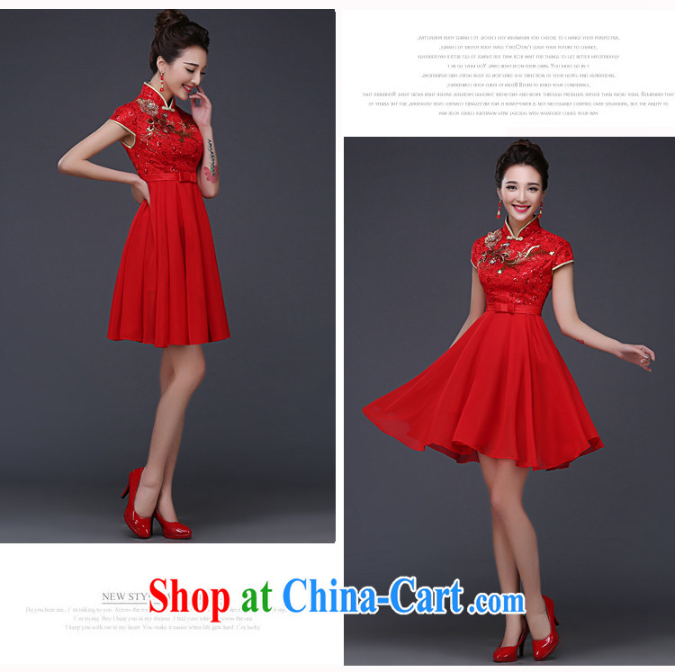 Mu Yao 2015 new Chinese mu Yao bridal red toast serving short wedding dresses summer slim-waist-lace large, pregnant women thick TZM XXXL 122 brassieres 97 CM pictures, price, brand platters! Elections are good character, the national distribution, so why buy now enjoy more preferential! Health