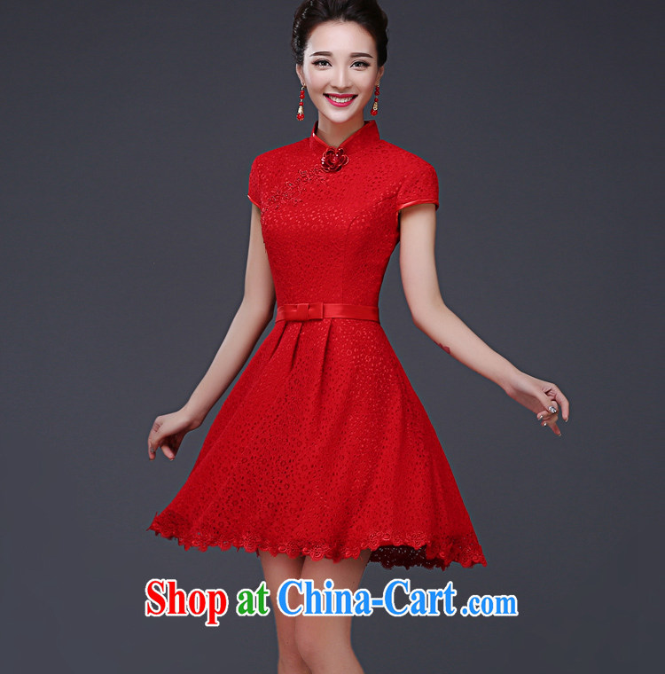 Mu Yao Chinese bows clothing red dresses short Chinese marriages wedding a waist larger pregnant women sexy lace package shoulder cultivating graphics gaunt waist red XXXL brassieres 97 CM pictures, price, brand platters! Elections are good character, the national distribution, so why buy now enjoy more preferential! Health