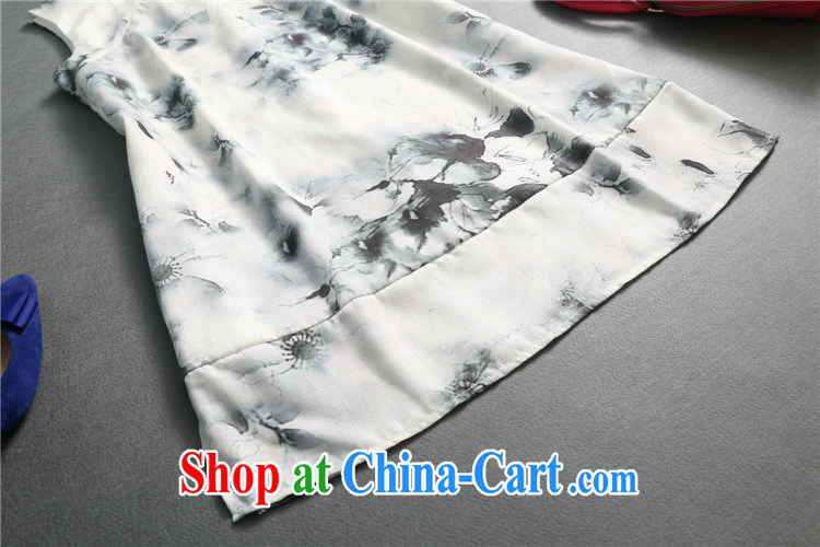 Black butterfly summer 2015 new sleek style big China wind cotton Ma Sau San painting Chinese qipao dresses gray L pictures, price, brand platters! Elections are good character, the national distribution, so why buy now enjoy more preferential! Health