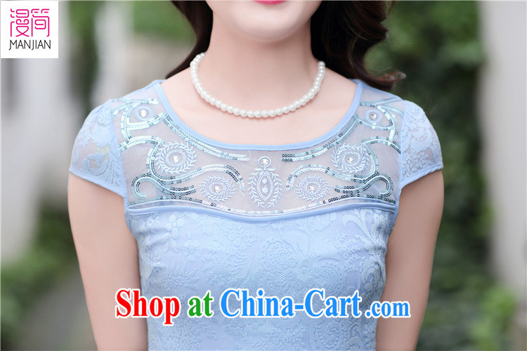 Animated short lace cheongsam short skirts of Yuan Solid Color embroidery Chinese short-sleeved dresses beauty daily Summer Package and pink XXL pictures, price, brand platters! Elections are good character, the national distribution, so why buy now enjoy more preferential! Health