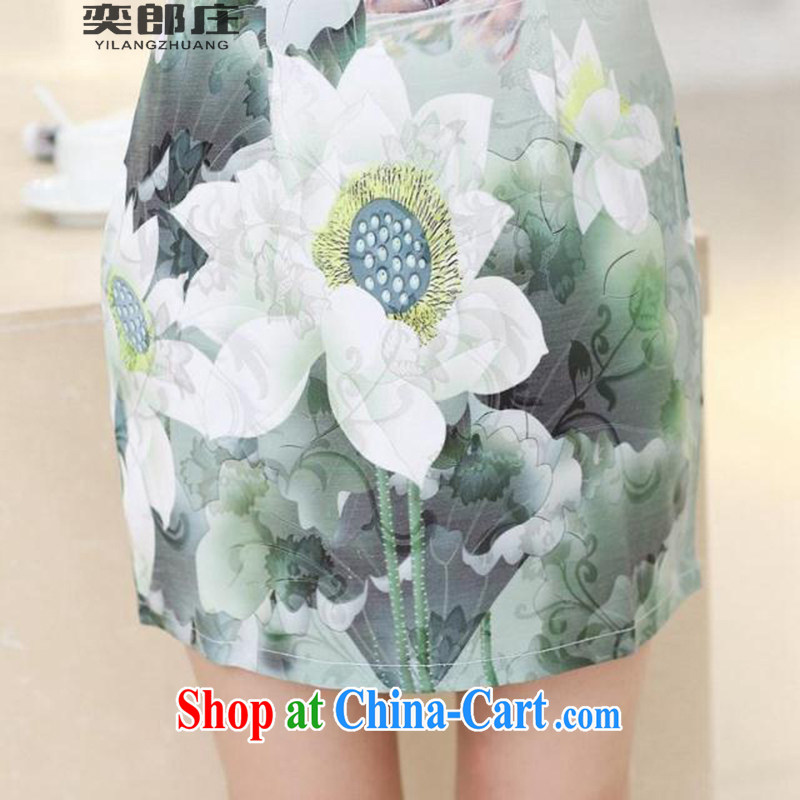 Sir David WILSON, Zhuang 2015 new products, female stamp dresses summer short-sleeved beauty retro national dresses package and 6659 picture color XXXL, Sir David WILSON, Zhuang (YILANGZHUANG), online shopping