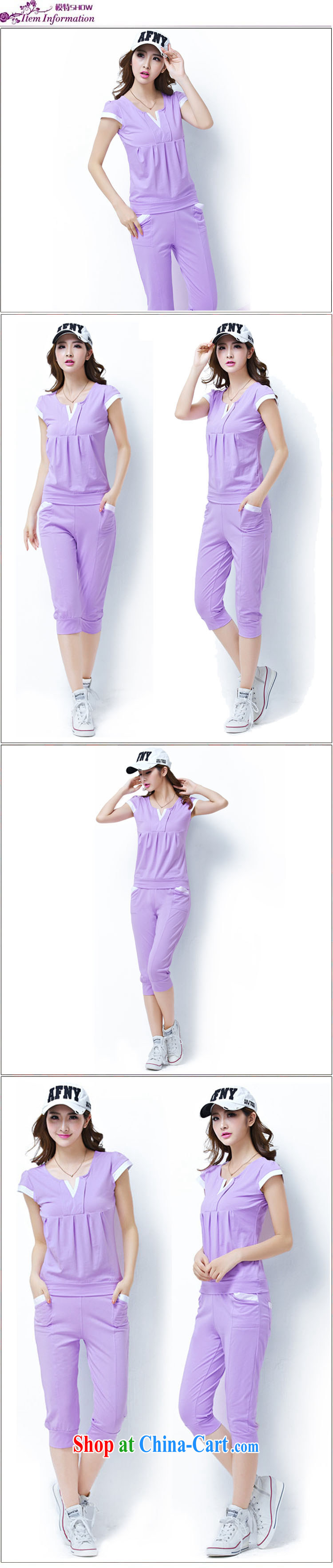Feng Yi cotton trim 6031 #2014 new, summer short-sleeved sweater 7 pants stylish sports & Leisure package has shipped G 1670 violet XXL pictures, price, brand platters! Elections are good character, the national distribution, so why buy now enjoy more preferential! Health
