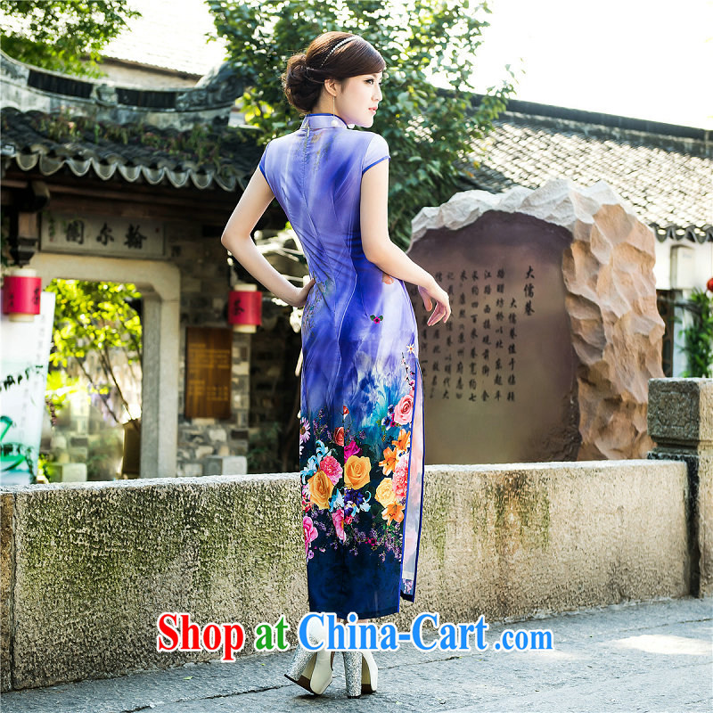 There is a summer fashion improved cheongsam dress long, cultivating sense of high performance on the truck daily outfit 52,011 Map Color XXL, there is a, and shopping on the Internet