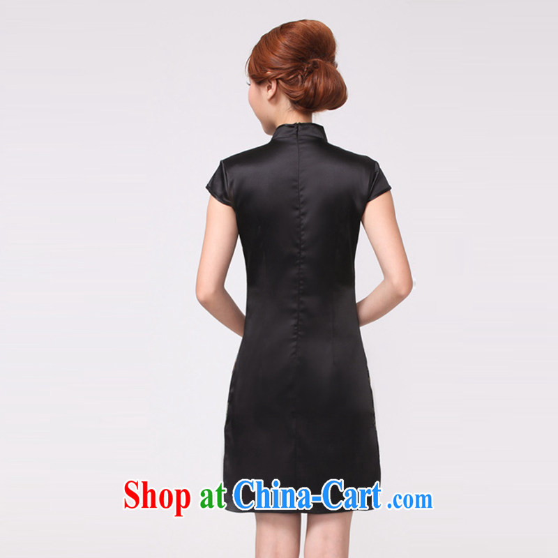 Property is property, China wind dresses 2015 new retro embroidery Peacock dress beauty dresses skirt black S, property, language (wuyouwuyu), online shopping