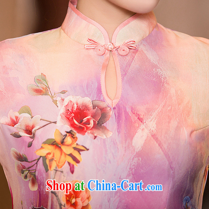There's a retro beauty and stylish improved graphics slim, qipao dresses everyday dresses skirts summer 52,013 Map Color XXL, there's a, online shopping