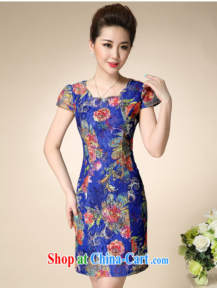 Mr. Fong summer 2015 new stylish lace short sleeves cheongsam dress retro elegant cheongsam dress improved stylish beauty mom with 8968, the Tu Dan 2 XL pictures, price, brand platters! Elections are good character, the national distribution, so why buy now enjoy more preferential! Health