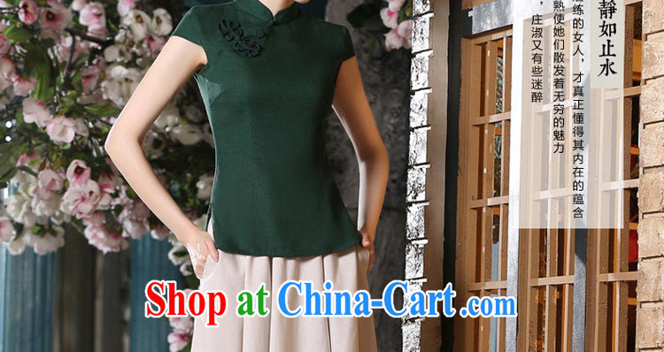 pro-am 2015 new daily summer cotton the cheongsam shirt retro, short-sleeved short skirt cheongsam dress MU 473 T-shirt + MQ 442 2 XL pictures, price, brand platters! Elections are good character, the national distribution, so why buy now enjoy more preferential! Health