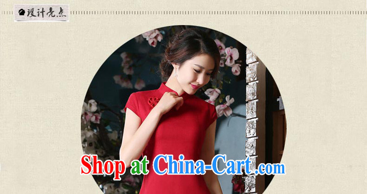 pro-am 2015 New Daily Short cotton the cheongsam red T-shirt retro improved fashion, dresses AV 082 T-shirt L pictures, price, brand platters! Elections are good character, the national distribution, so why buy now enjoy more preferential! Health