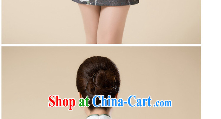Summer new Stylish retro girls with dresses beauty aura improved Tang replace flouncing dresses HZMwl 1813 gray XXXL pictures, price, brand platters! Elections are good character, the national distribution, so why buy now enjoy more preferential! Health