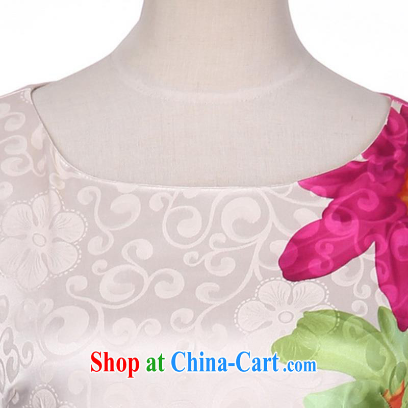 Improved cheongsam dress summer 2015 new middle-aged dresses the pockets and cheongsam dress beauty graphics thin mother with elegance and stylish female PO, M, UYUK, shopping on the Internet