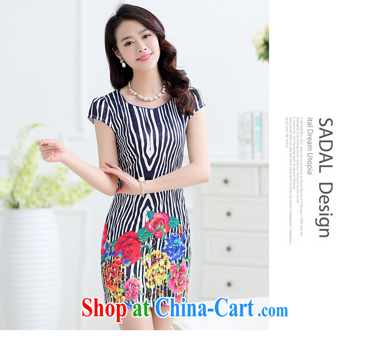 Improved cheongsam dress summer 2015 middle-aged dresses package and short cheongsam dress cultivating the waist with her mother aura leisure female black M pictures, price, brand platters! Elections are good character, the national distribution, so why buy now enjoy more preferential! Health