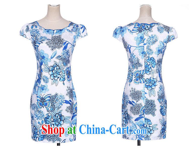 Improved cheongsam middle-aged fashion style dress package and cultivating graphics thin cheongsam dress short, stamp the female elegant mother load Po Lan L pictures, price, brand platters! Elections are good character, the national distribution, so why buy now enjoy more preferential! Health