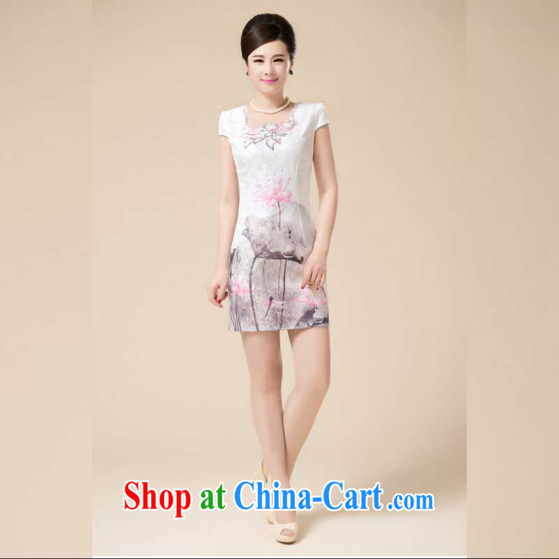 Summer new Stylish retro girls dresses with the snap-style cultivation improved Tang replace dresses HZMwl 1820 pink XXXL stakeholders, the cloud (YouThinking), and, on-line shopping