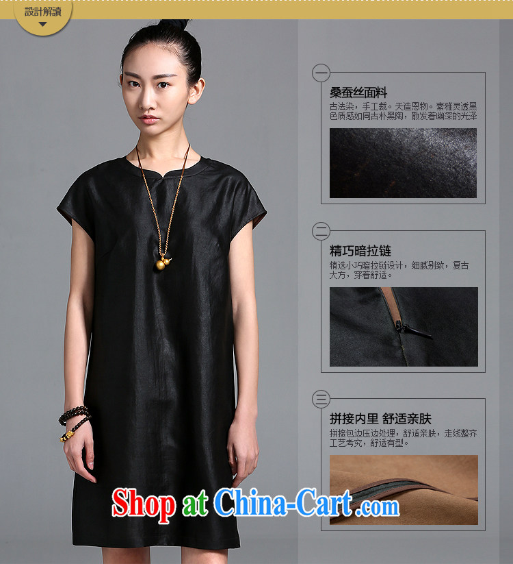 The Mustard original -- old blush/China wind plain colored silk cheongsam women designer brands summer black spot XL pictures, price, brand platters! Elections are good character, the national distribution, so why buy now enjoy more preferential! Health