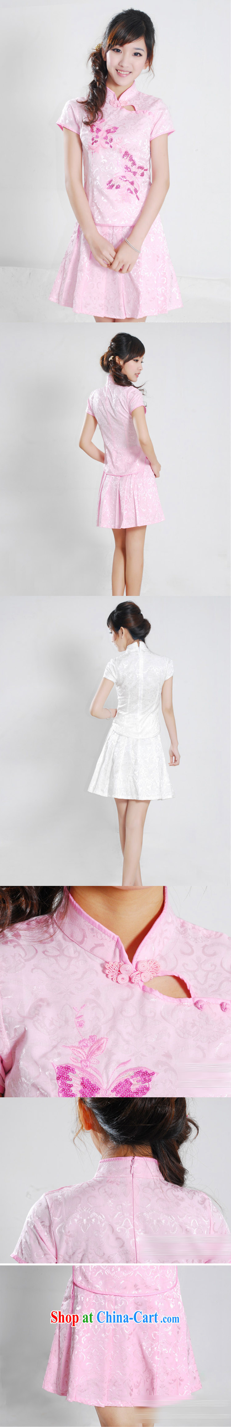 Shallow end, summer dresses for China's National wind-power's a tight two-piece short cheongsam package JT 988 white XXL pictures, price, brand platters! Elections are good character, the national distribution, so why buy now enjoy more preferential! Health