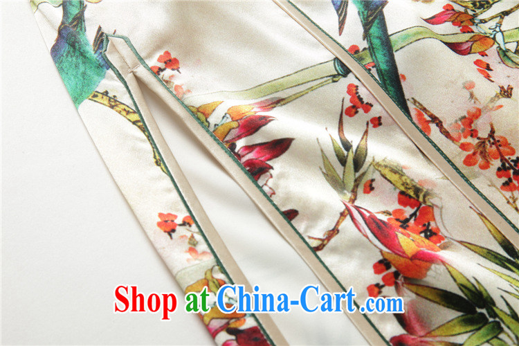 Very high end double heavy sauna silk Silk Cheongsam new retro long high on the truck beauty dress skirt JT 5096 Map Color XXL pictures, price, brand platters! Elections are good character, the national distribution, so why buy now enjoy more preferential! Health