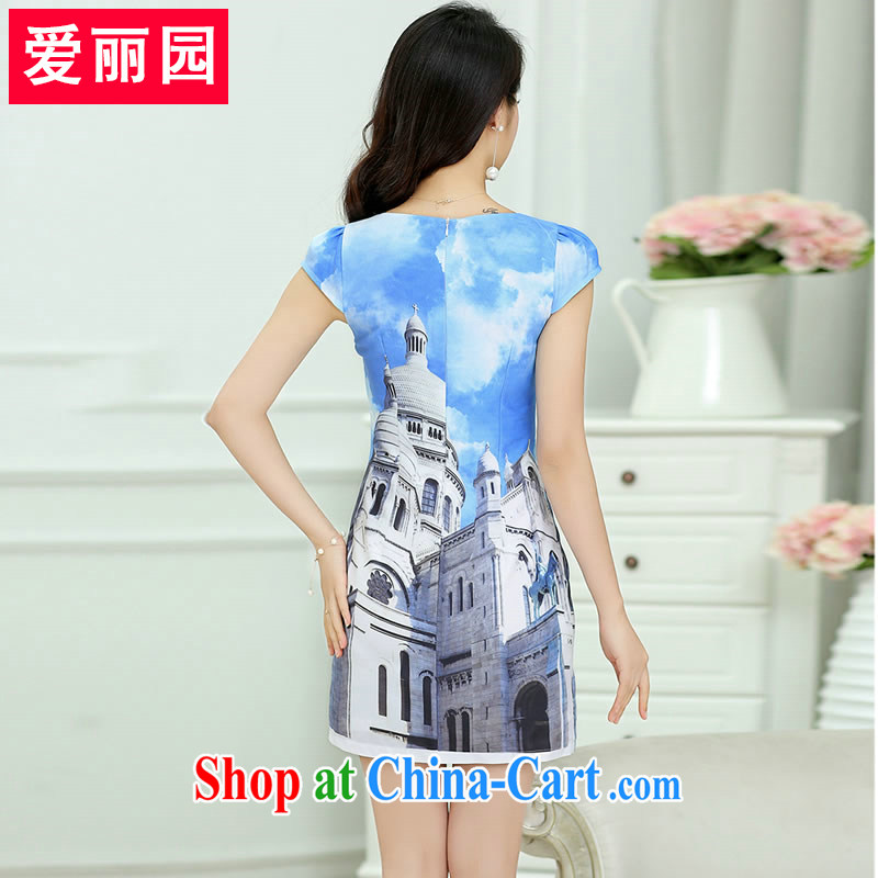 Alice Park 2015 summer new products, female style package and A field skirt video thin lady stamp dresses XXXL, Alice Park (aliyuan), online shopping