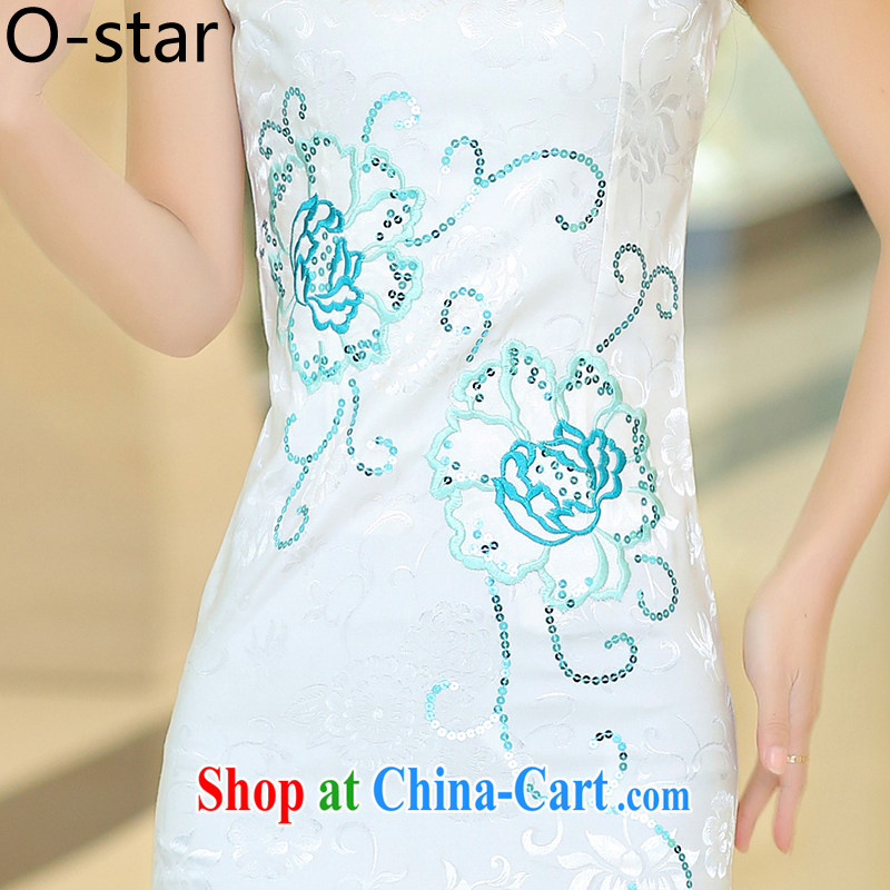 0-Star outfit summer 2015 new dresses, summer short stylish outfit improved cotton the Chinese White Ms. L, O - Star, shopping on the Internet