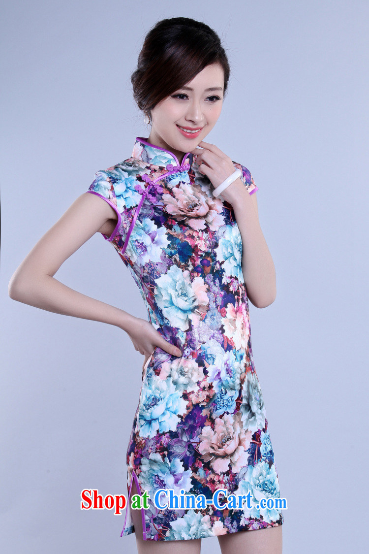 There is a summer, the cheongsam dress stylish improved retro dress Daily Beauty short dresses women dresses 5213 Map Color XXL pictures, price, brand platters! Elections are good character, the national distribution, so why buy now enjoy more preferential! Health