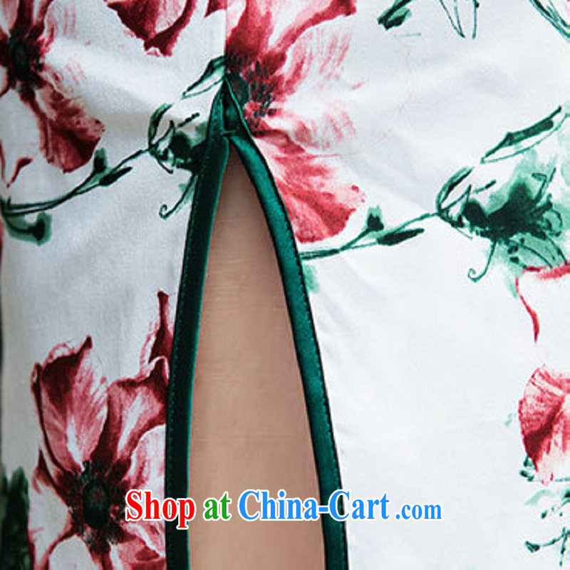 There's a new outfit retro style improved daily short cheongsam dress style beauty sexy graphics thin 5215 Map Color XXL, it's a, and shopping on the Internet