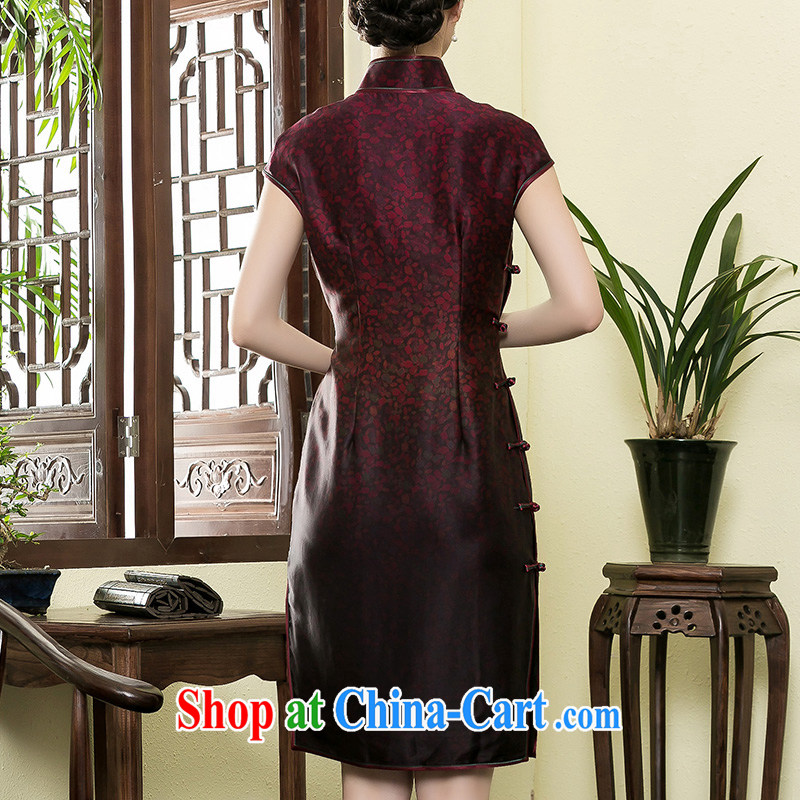 Yin Yue NARS summer 2015 new Hong Kong cloud yarn in the gradient long cheongsam Chinese elegant refined banquet girl dresses picture color XXXL seal, Yin Yue, shopping on the Internet