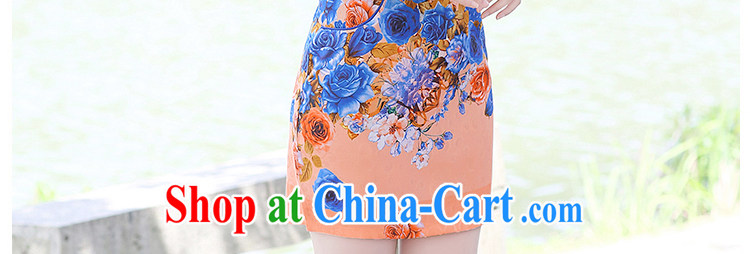 Yun-hsuan, 2015 short, sexy beauty dresses stylish A field package and stamp duty short-sleeved dresses blue roses XXL pictures, price, brand platters! Elections are good character, the national distribution, so why buy now enjoy more preferential! Health