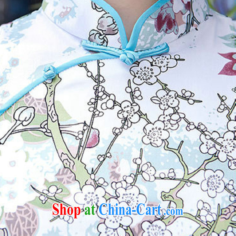 There is a summer 2015 new cheongsam floral retro long dresses daily outfit 52,112 Map Color XXL, there's a, shopping on the Internet