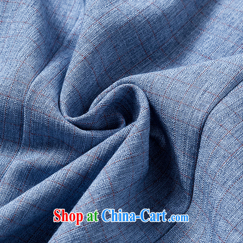 Yin Yue seal 2015 Chinese in short, short, short T-shirt with elegant Ethnic Wind improved cheongsam shirt ladies shirt T toner blue XXL seal, Yin Yue, shopping on the Internet