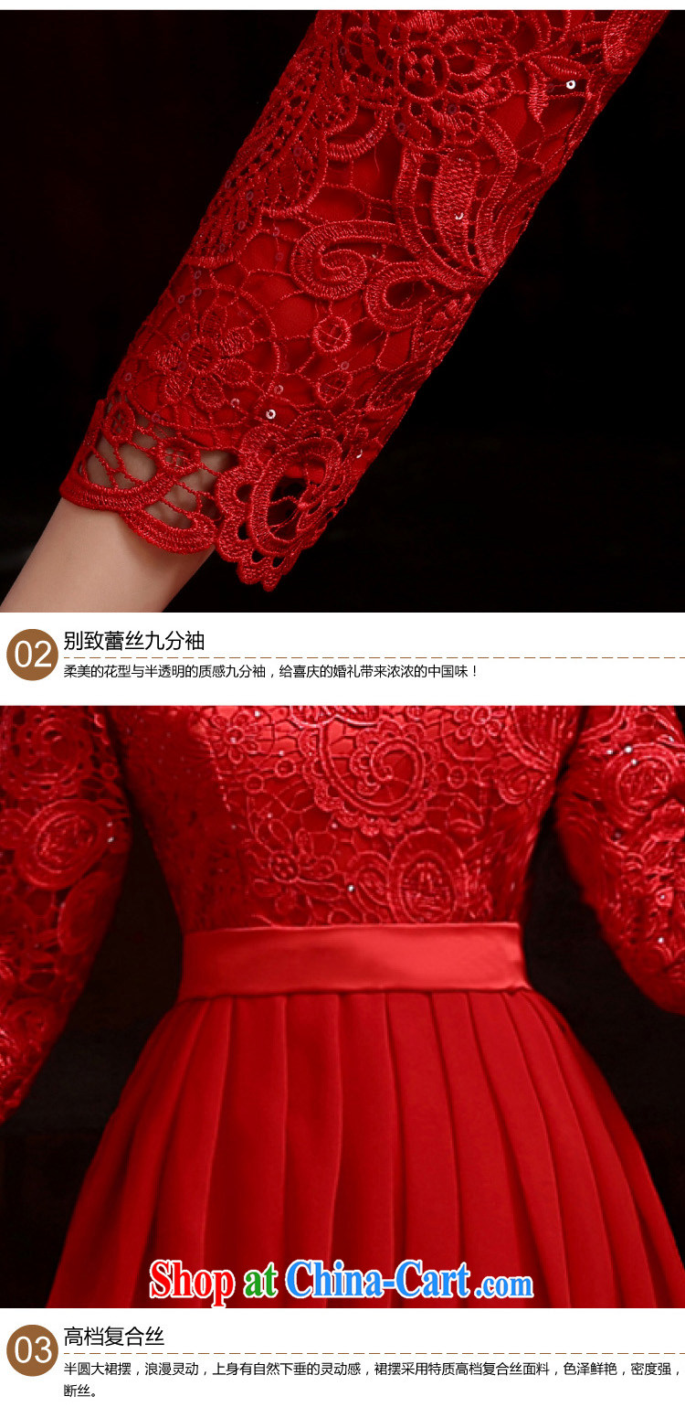 Pure bamboo love yarn 2015 toast bride dresses new dresses and stylish chair dress wedding dresses high short cheongsam improved short cheongsam dress red XXXL pictures, price, brand platters! Elections are good character, the national distribution, so why buy now enjoy more preferential! Health
