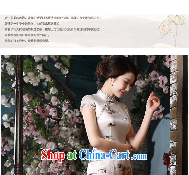 pro-am 2015 new summer fashion daily improved silk short improved retro sauna Silk Dresses cheongsam short 2 XL pictures, price, brand platters! Elections are good character, the national distribution, so why buy now enjoy more preferential! Health