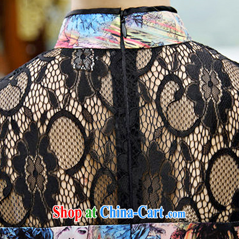 Yun-hsuan, 2015 short, sexy beauty dresses and stylish A field package and stamp duty short-sleeved dresses, the Butterfly XL, cloud, Xuan (yunluoxuan), online shopping