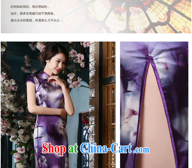 pro-am 2015 new summer fashion improved daily dress is silk sauna beauty silk retro short-sleeved dresses long 2XL pictures, price, brand platters! Elections are good character, the national distribution, so why buy now enjoy more preferential! Health