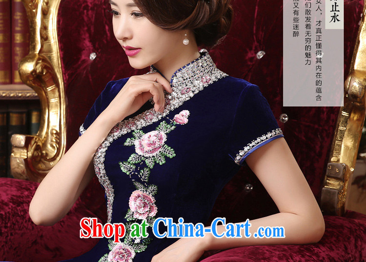 pro-am 2015 new mothers with the Kim long-sleeved wool staple Pearl dresses daily improved the code beauty dresses royal blue 2 XL pictures, price, brand platters! Elections are good character, the national distribution, so why buy now enjoy more preferential! Health