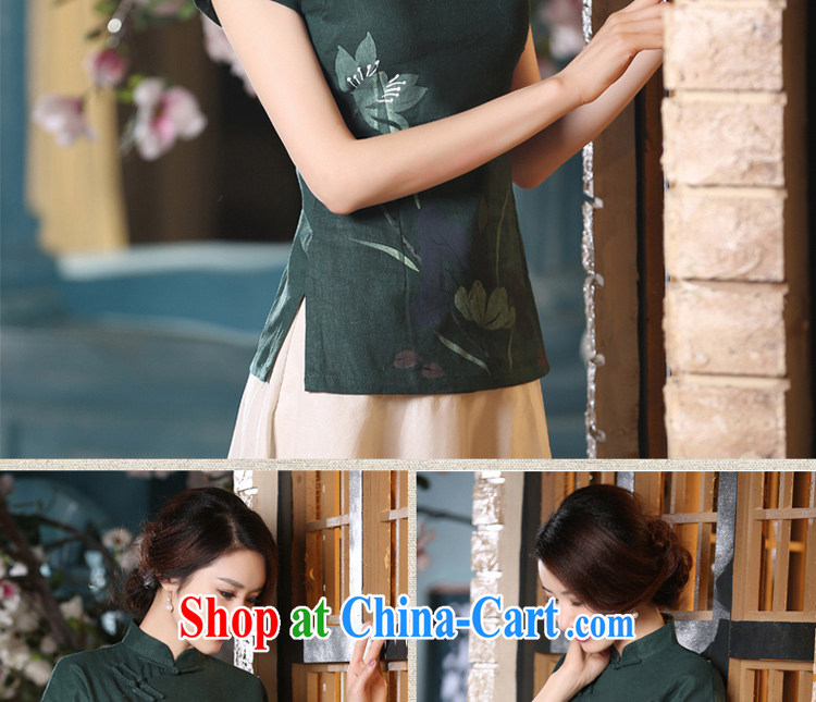 pro-am, new daily improved linen cotton the retro Tang with the Snap fashion cheongsam short-sleeved clothes dresses T-shirt A 0067 - a T-shirt 2 XL pictures, price, brand platters! Elections are good character, the national distribution, so why buy now enjoy more preferential! Health