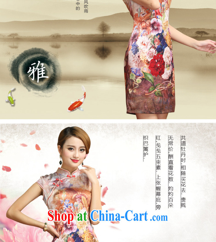 light at the Summer heavy Silk Cheongsam dress beauty antique Chinese qipao dresses AQE 8054 Map Color XXXL pictures, price, brand platters! Elections are good character, the national distribution, so why buy now enjoy more preferential! Health