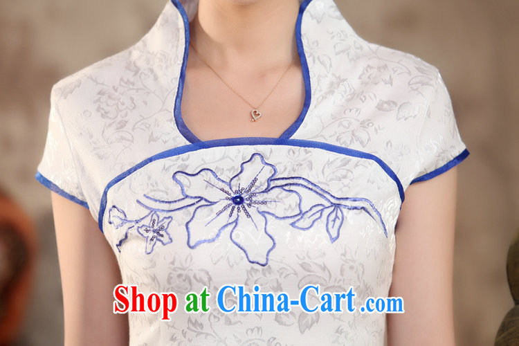 Mrs Ingrid sprawl economy Ethnic Wind improved terrace empty short sleeve T-shirt dresses summer decoration, Chinese Dress HL terrace 089 empty blue XXL pictures, price, brand platters! Elections are good character, the national distribution, so why buy now enjoy more preferential! Health