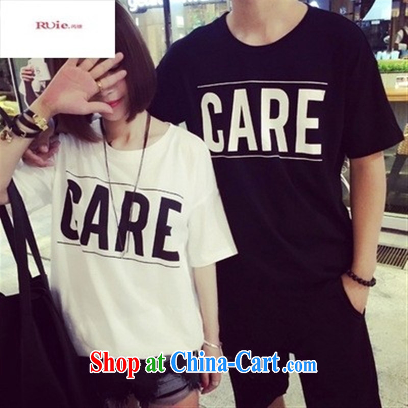 9 months female _ 2015 summer fashion new Korean T 桖 couples with letters students in Harajuku wind BF class T service men and women shirts white XXXL