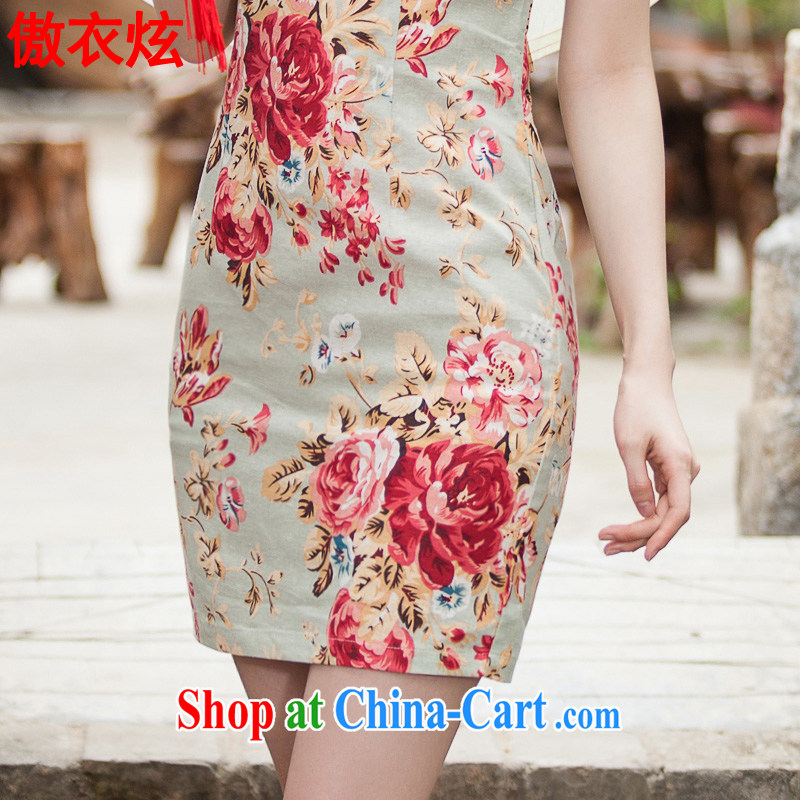 As well as clothing and cool 2015 summer new, elegant qipao beauty daily improved fashion cheongsam dress L 9358 suit 2 XL, Yi Hyun, shopping on the Internet