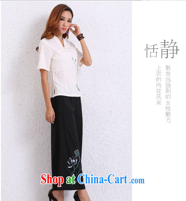 Imperial Palace, summer 2015 new national fresh Chinese Chinese cotton Ma T-shirt National wind, served short-sleeved beige XL pictures, price, brand platters! Elections are good character, the national distribution, so why buy now enjoy more preferential! Health