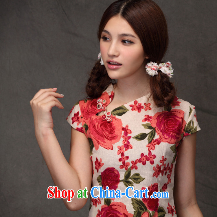 spend the summer, China wind improved linen manual tray snap Dragon Crescent for Chinese The Lao Chinese T-shirt Crescent collar 2 XL pictures, price, brand platters! Elections are good character, the national distribution, so why buy now enjoy more preferential! Health