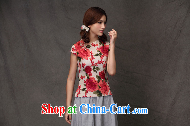 spend the summer, China wind improved linen manual tray snap Dragon Crescent for Chinese The Lao Chinese T-shirt Crescent collar 2 XL pictures, price, brand platters! Elections are good character, the national distribution, so why buy now enjoy more preferential! Health