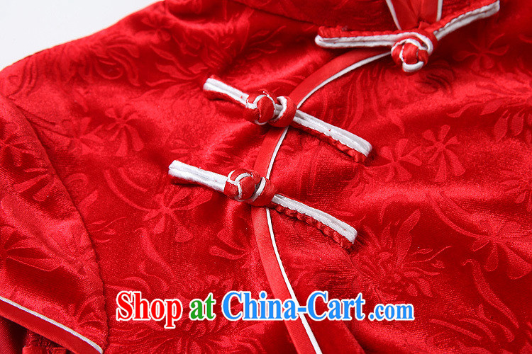 New Chinese Tang women summer gown, improved cheongsam dress short-sleeved, cultivating wedding dress red toast clothing red 4 XL pictures, price, brand platters! Elections are good character, the national distribution, so why buy now enjoy more preferential! Health