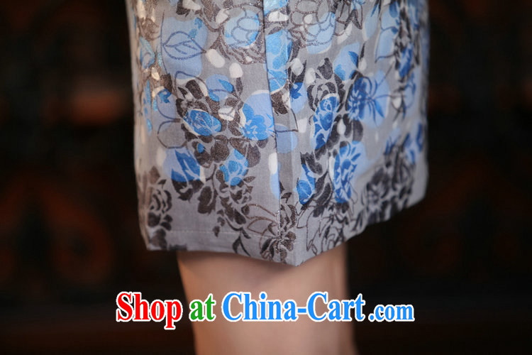 Mrs Ingrid sprawl economy improved cheongsam small clear, elegant and classy V collar jacquard cotton Chinese qipao dresses HL 095 lovely toner XXL pictures, price, brand platters! Elections are good character, the national distribution, so why buy now enjoy more preferential! Health
