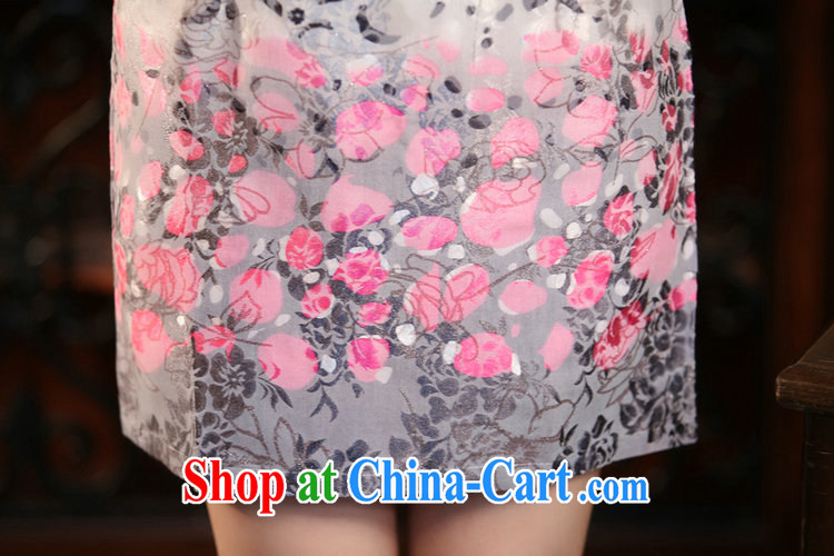 Mrs Ingrid sprawl economy improved cheongsam small clear, elegant and classy V collar jacquard cotton Chinese qipao dresses HL 095 lovely toner XXL pictures, price, brand platters! Elections are good character, the national distribution, so why buy now enjoy more preferential! Health