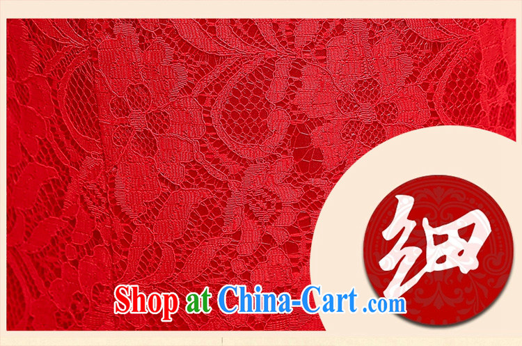 Qin Qing store 2015 spring and summer toast Service Bridal wedding dress improved retro embroidery take short cheongsam Red Red XXL pictures, price, brand platters! Elections are good character, the national distribution, so why buy now enjoy more preferential! Health