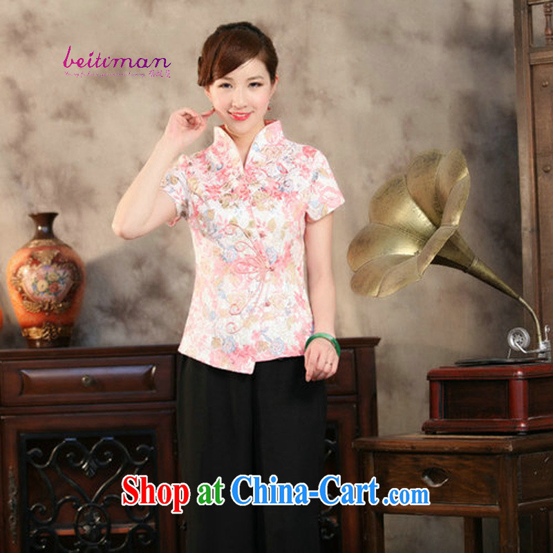Mrs Ingrid economy sprawl new stylish graphics thin the ends, Ms. Tang is cheongsam short-sleeved T-shirt spring and summer 101 HL color short-sleeved Western Red XXL, Mrs Ingrid economy sprawl, shopping on the Internet