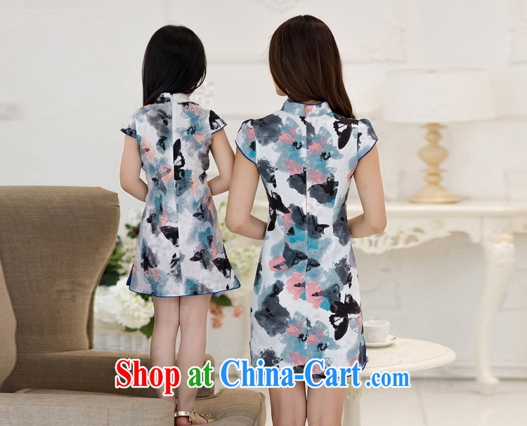 The consistent, summer 2015 new dresses, Korean Beauty parent-child the mother and the child the commission cotton robes dress butterfly flower XL pictures, price, brand platters! Elections are good character, the national distribution, so why buy now enjoy more preferential! Health
